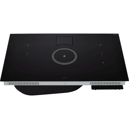 Elica NT-SWITCH BG RC 83cm Venting Induction Hob - Black - For Recirculating Ventilation - Low perspective